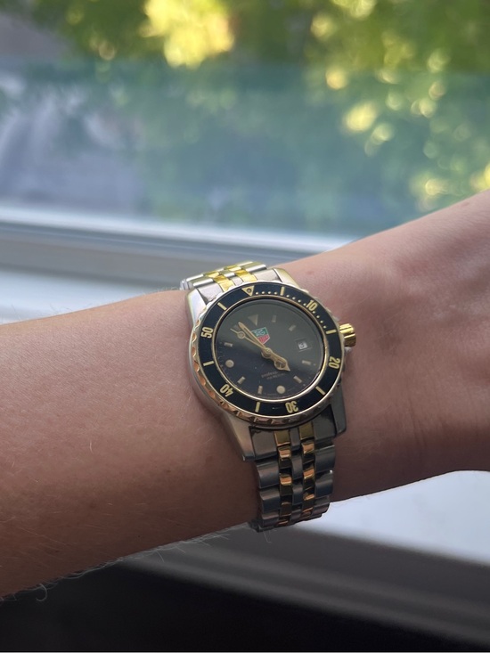 two tone vintage Tag Heuer bracelet watch main image 6